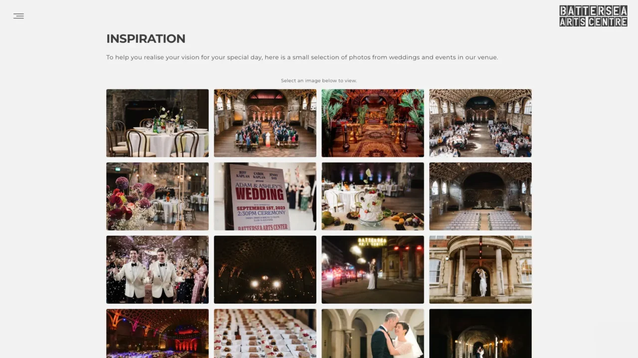 Battersea Arts Centre Website Screen Shot